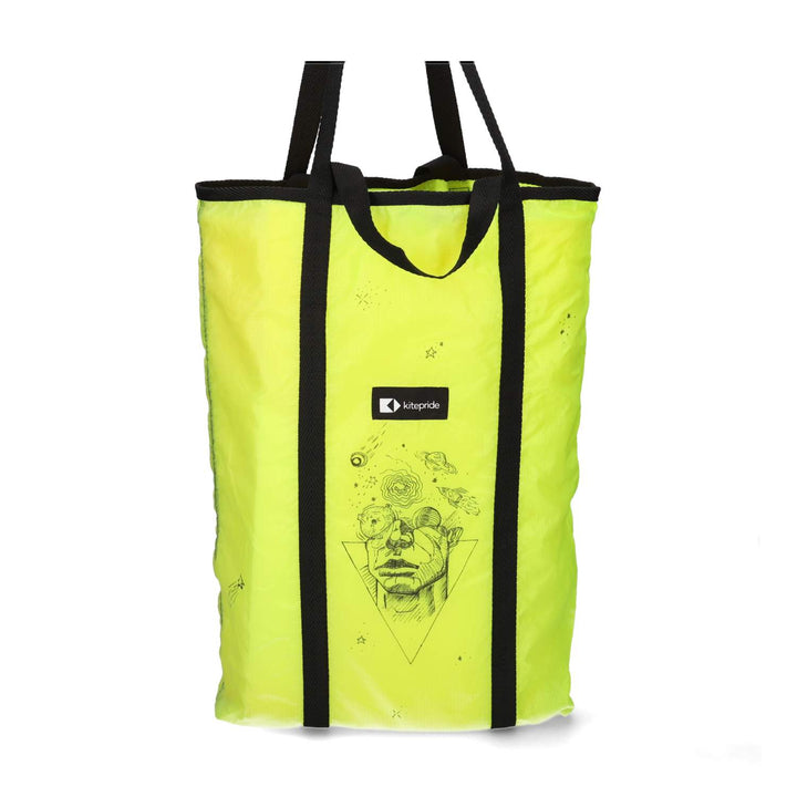 Upcycled Parachute Shopper -Hand Art