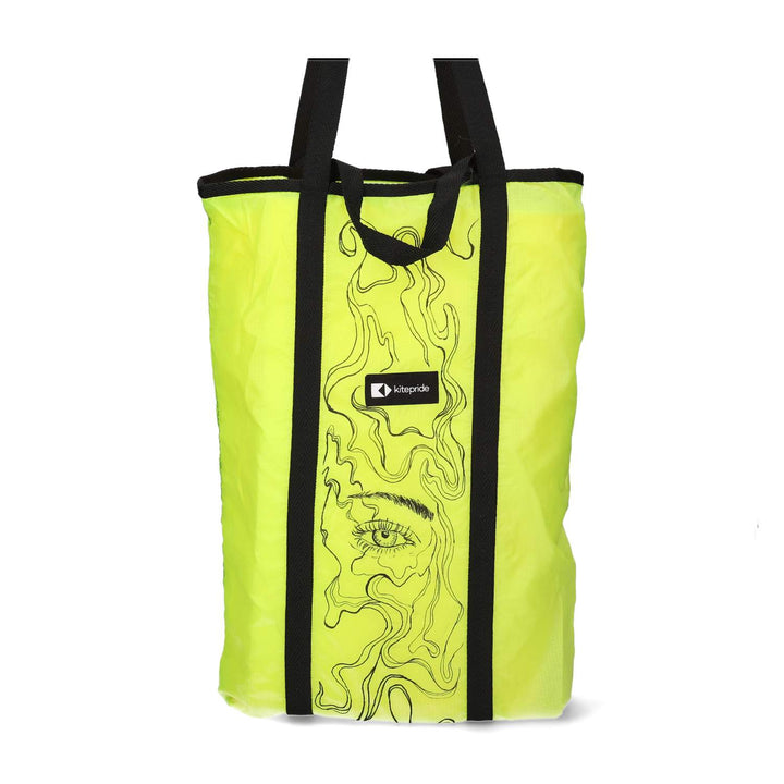 Upcycled Parachute Shopper -Hand Art