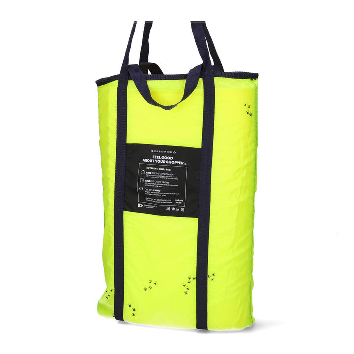 Upcycled Parachute Shopper -Hand Art