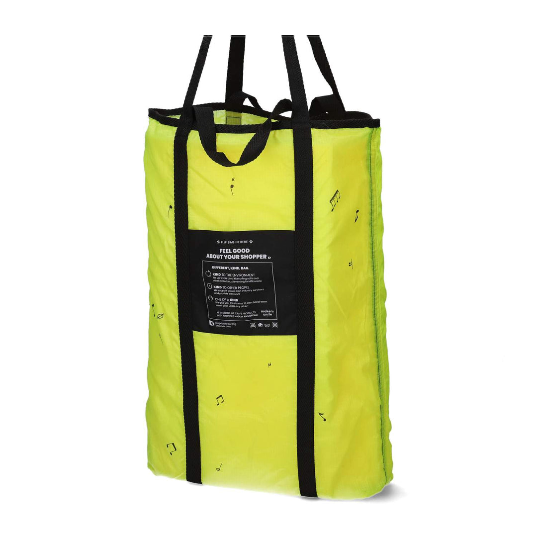 Upcycled Parachute Shopper -Hand Art