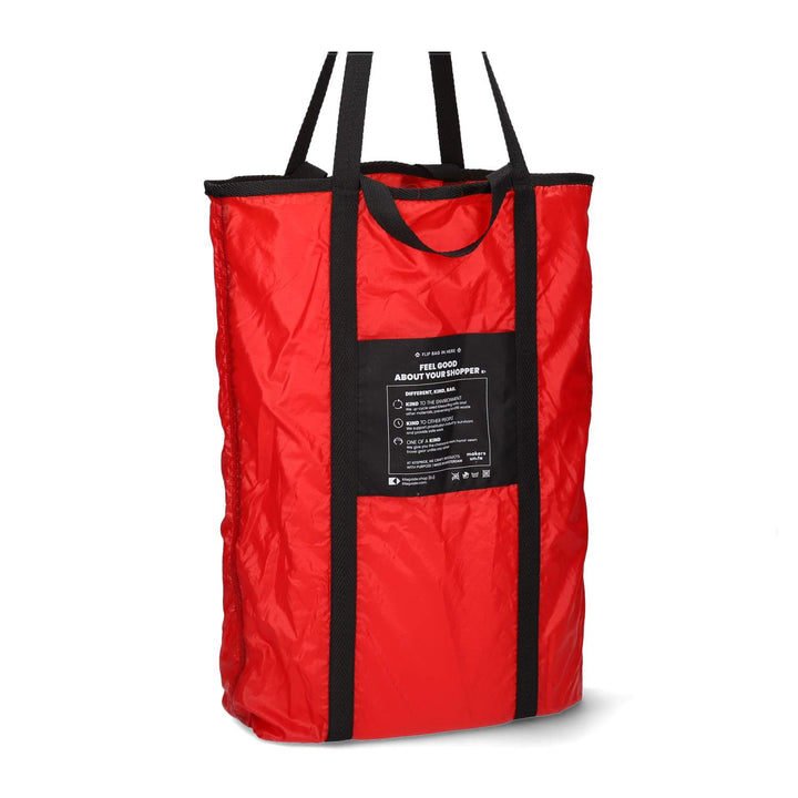 Upcycled Parachute Shopper -Hand Art