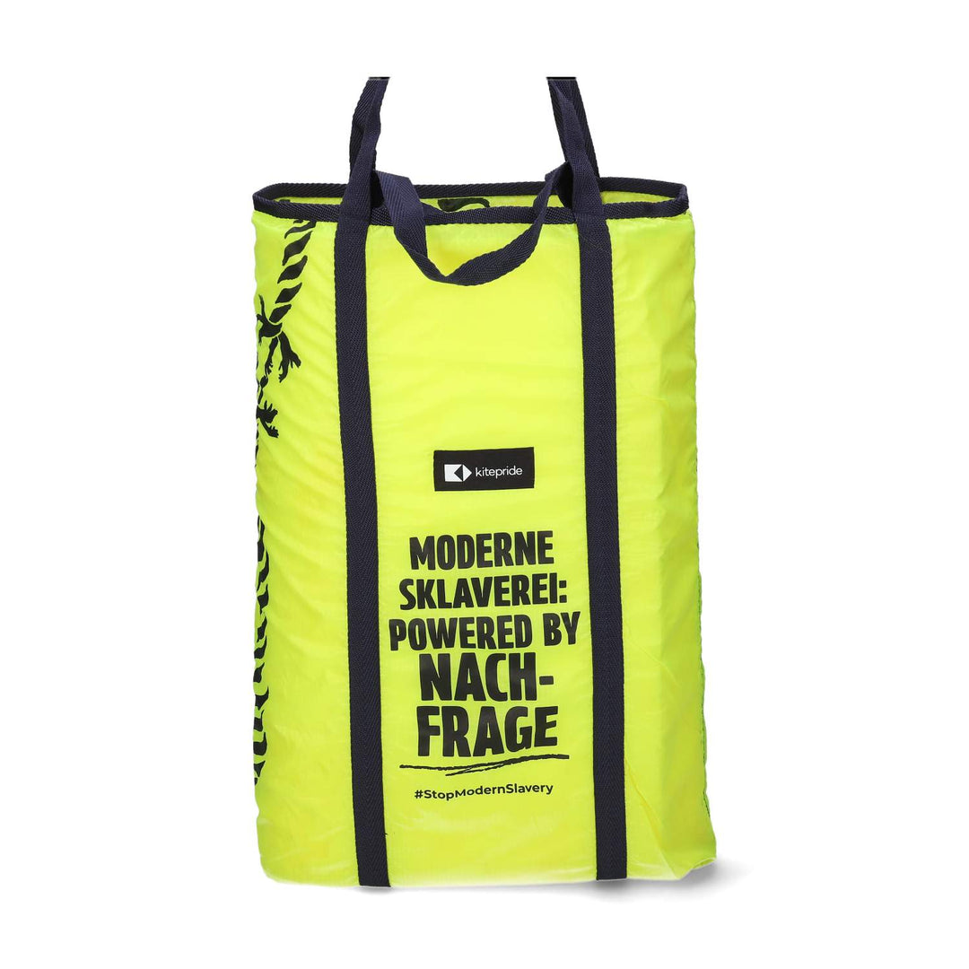 Upcycled Parachute Shopper -Hand Art
