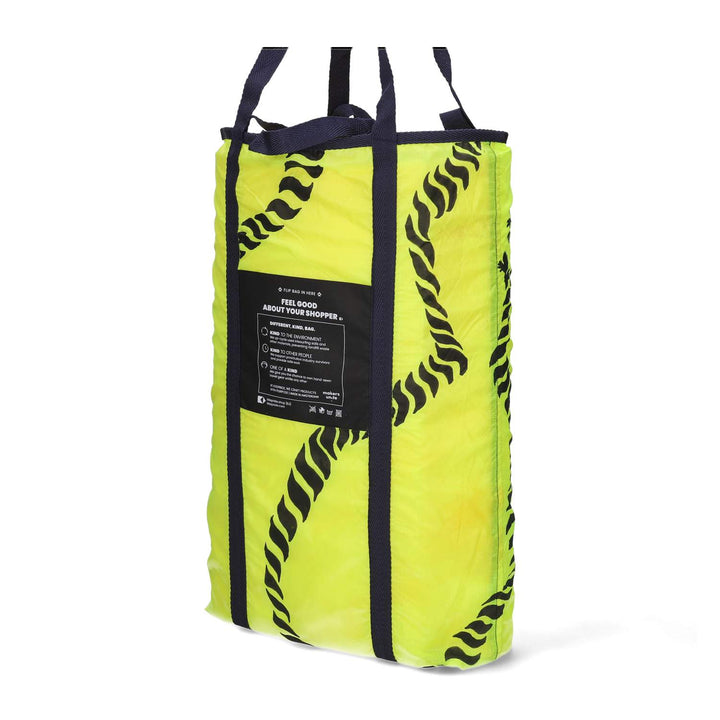 Upcycled Parachute Shopper -Hand Art