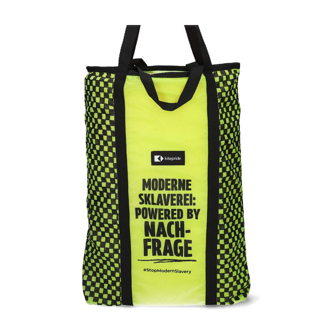 Upcycled Parachute Shopper -Hand Art