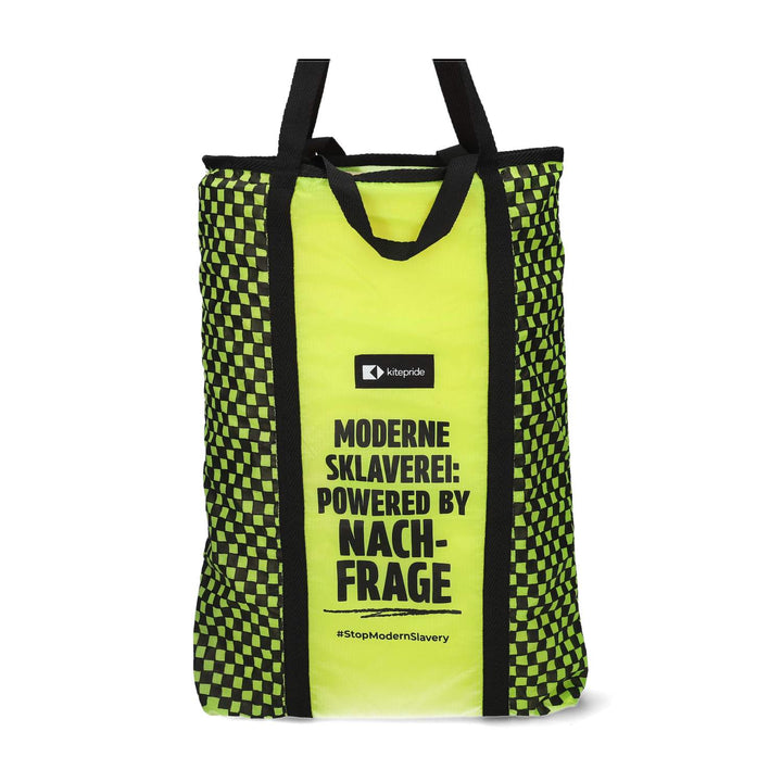 Upcycled Parachute Shopper -Hand Art