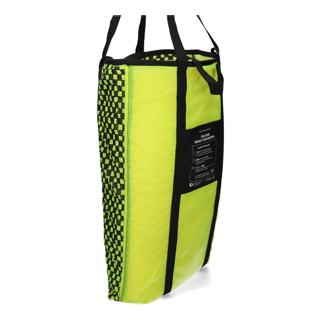 Upcycled Parachute Shopper -Hand Art