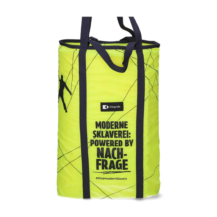 Upcycled Parachute Shopper -Hand Art