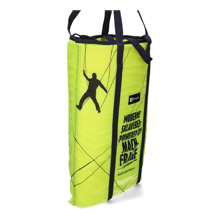 Upcycled Parachute Shopper -Hand Art
