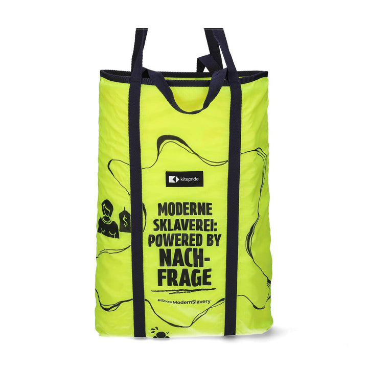 Upcycled Parachute Shopper -Hand Art