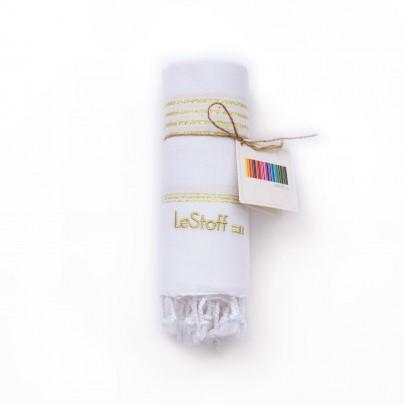 LeStoff Towel - White Gold - KitePride LeStoff Towel - White Gold - KitePride up-cycled recycled one of a kind fashion bags are repurposed from kitesurfing kite. Each bag is environmentally f