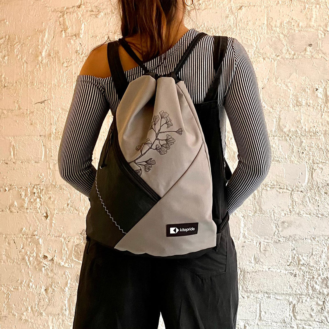 Maya's Drawstring For Good  *PREORDER הזמנה מראש* - KitePride Maya's Drawstring For Good  *PREORDER הזמנה מראש* - KitePride up-cycled recycled one of a kind fashion bags are